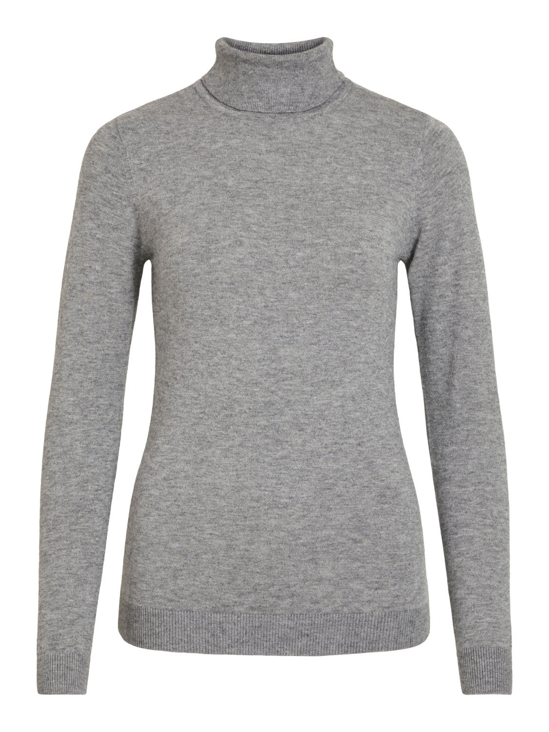 OBJTHESS Pullover - Medium Grey Melange